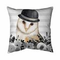 Fondo 20 x 20 in. Owl Detective-Double Sided Print Indoor Pillow FO2796998